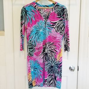 Banana Republic tropical stretchy dress